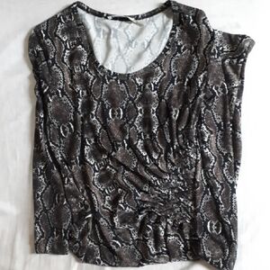 Calvin Klein Long Sleeve Snake Print Dress